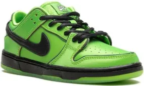 Nike Kids Powerpuff SB Dunk Low Buttercup sneakers Green