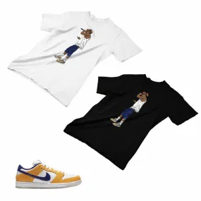 Nike SB Dunk Laser Orange Matching Custom Designed T shirt ND 1-3-4