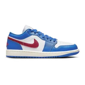 Nike Women's Air Jordan 1 Low (Sport Blue Gym Red/ White...