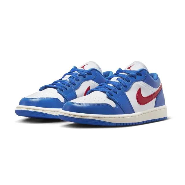 Nike Women's Air Jordan 1 Low (Sport Blue Gym Red/ White...