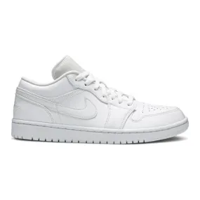 Nike Women's Air Jordan 1 Low (Triple White/ White/ Whit...