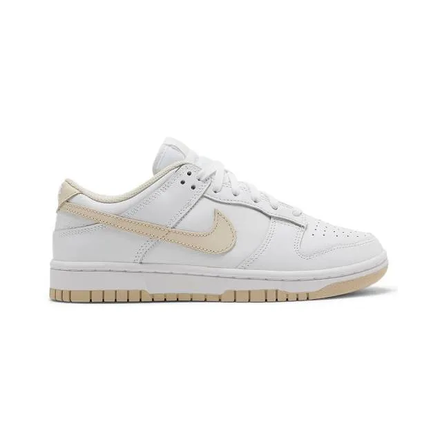 Nike women's dunk low (pearl white/ white/ pearl white) sizes 6-1