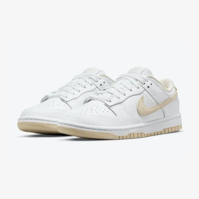 Nike women's dunk low (pearl white/ white/ pearl white) sizes 6-1