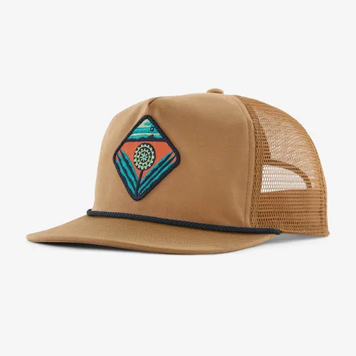 Patagonia Air Farer Cap: Seedlands - Grayling Brown