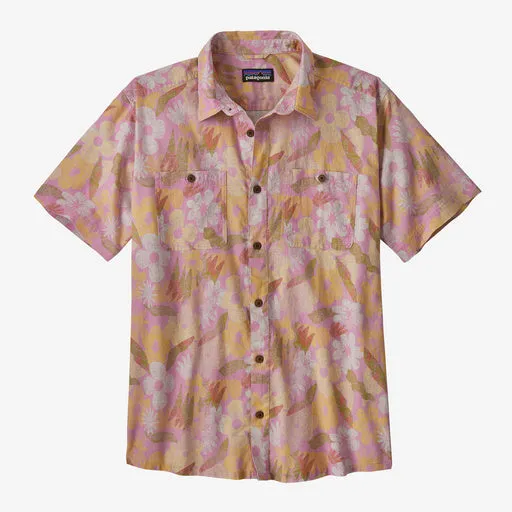 Patagonia Men's Back Step Shirt (Channeling Spring: Milkweed Mauve)