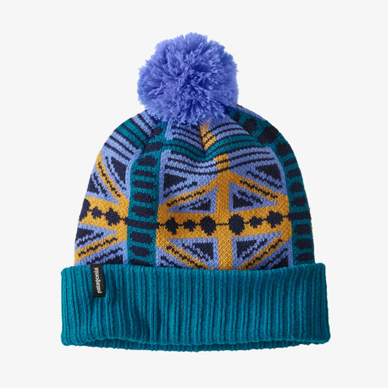 Patagonia Powder Town Beanie:  Snow Beam: Pale Periwinkle