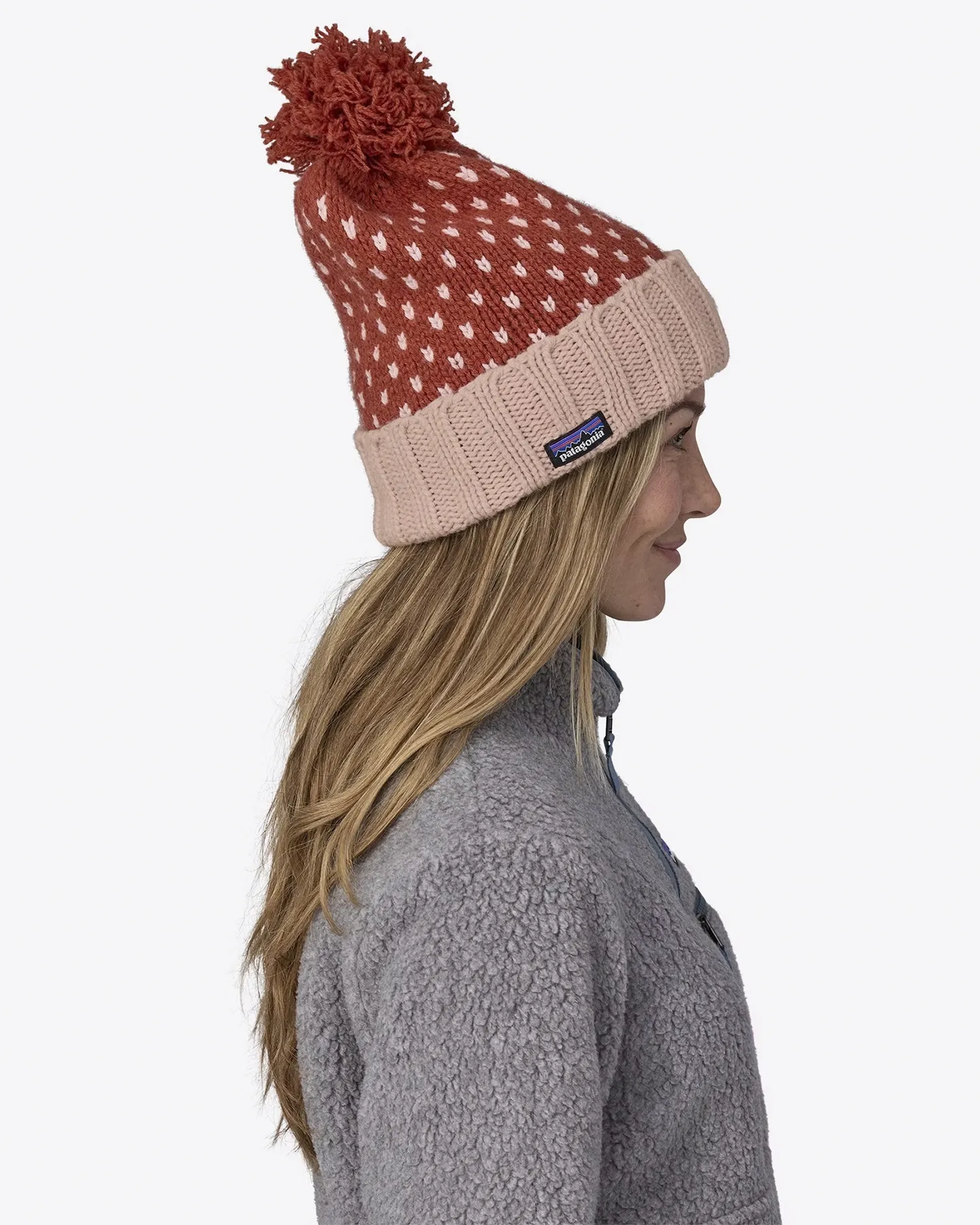 Patagonia Snowbelle Beanie - Ridge / Burl Red | SurfStitch