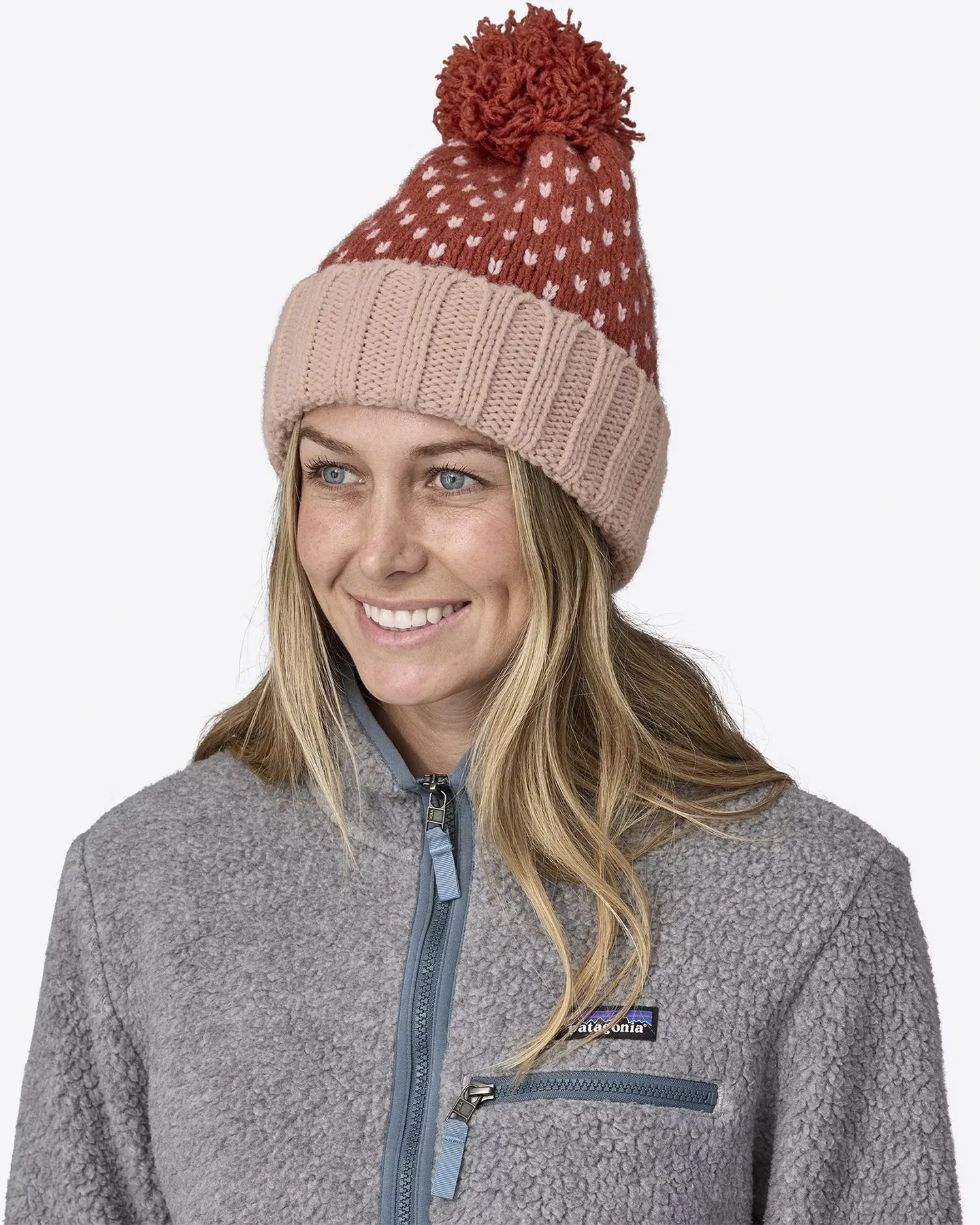 Patagonia Snowbelle Beanie - Ridge / Burl Red | SurfStitch