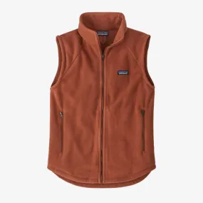 Patagonia Women's Classic Microdini Fleece Vest: Burnished Red