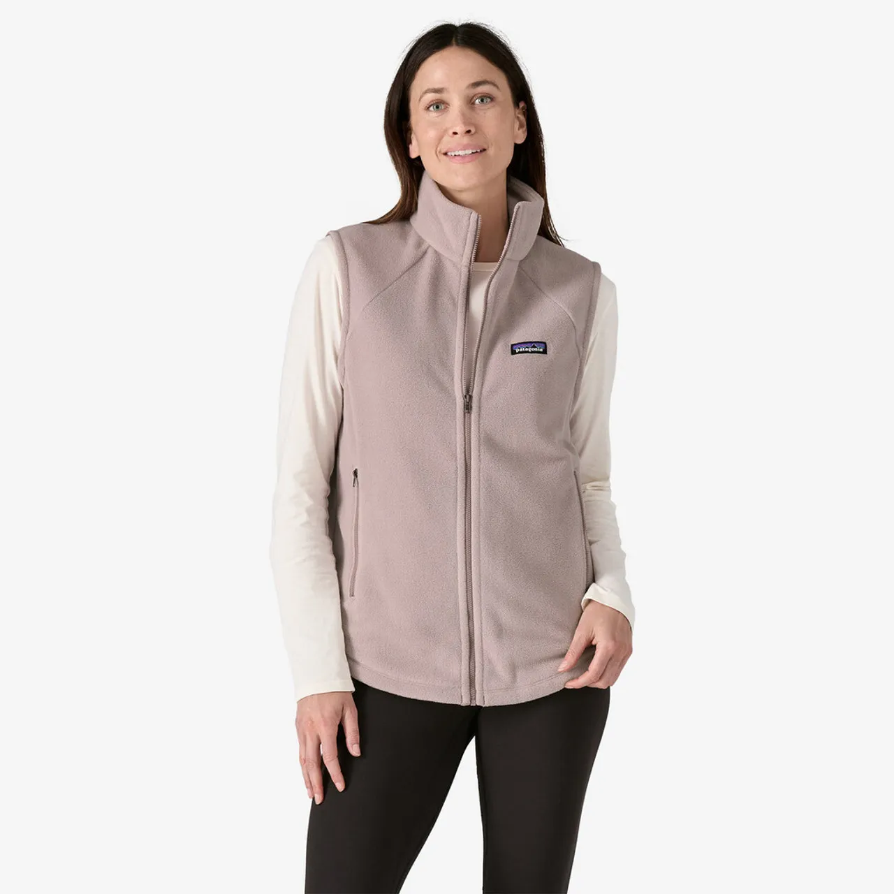 Patagonia Women's Classic Microdini Fleece Vest: Stingray Mauve