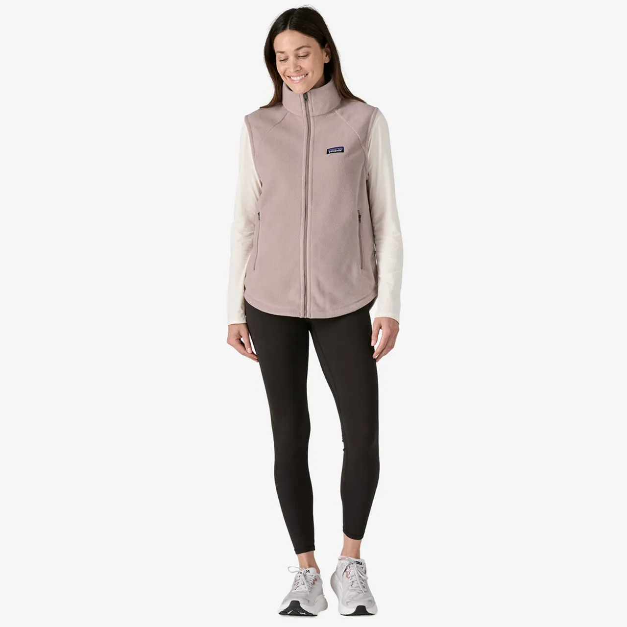 Patagonia Women's Classic Microdini Fleece Vest: Stingray Mauve