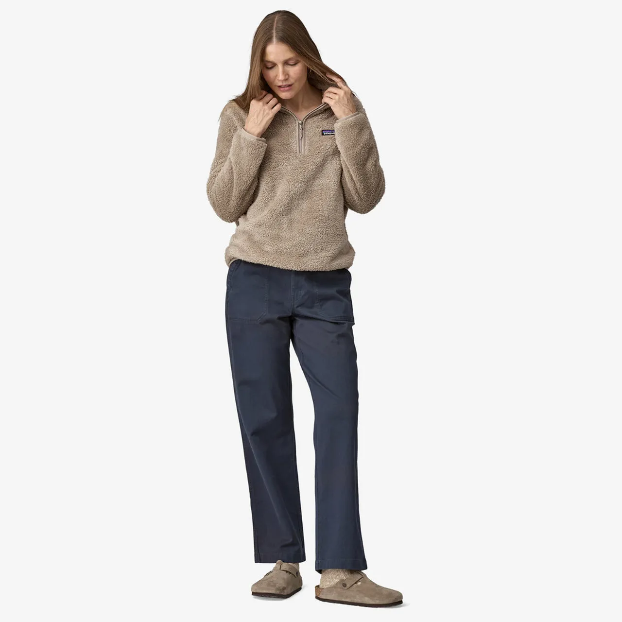 Patagonia Women's Los Gatos 1/4-Zip Fleece: Seabird Grey