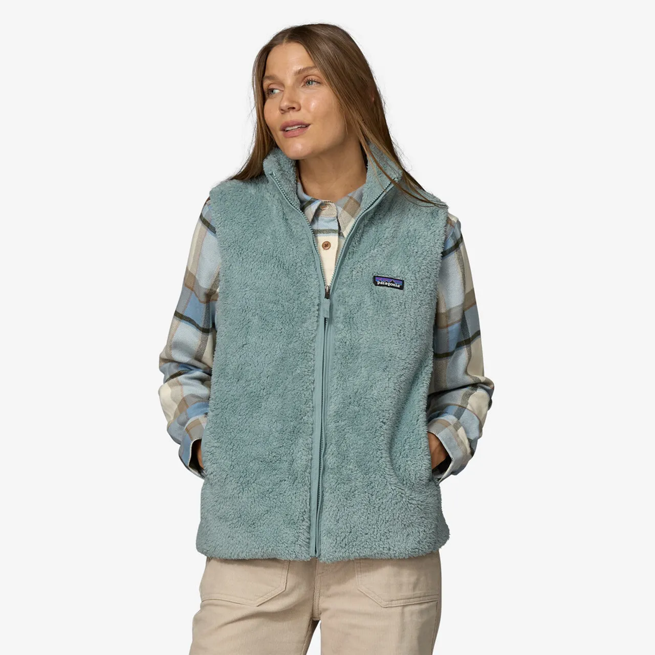 Patagonia Women's Los Gatos Fleece Vest: Thermal Blue