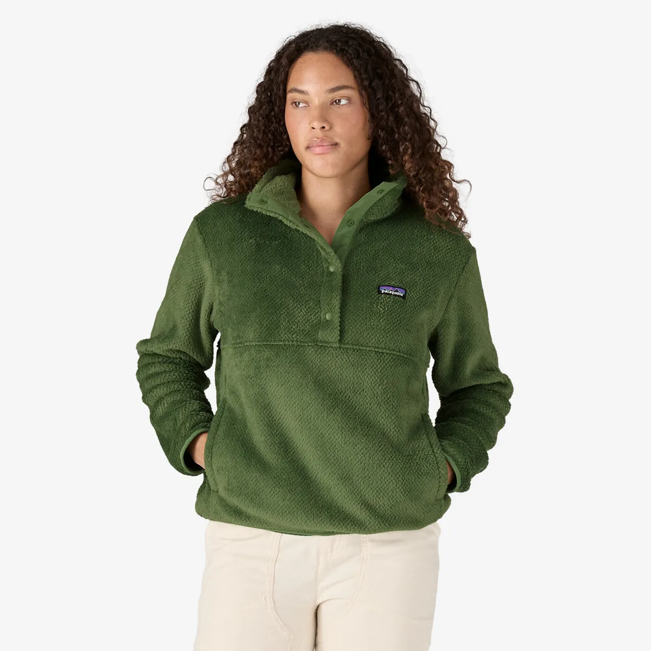 Patagonia Women's Re-Tool Half-Snap Pullover: Terrain Green