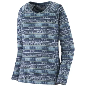 Patagonia Women's Home-Dolomite Blue Capilene Midweight Crew