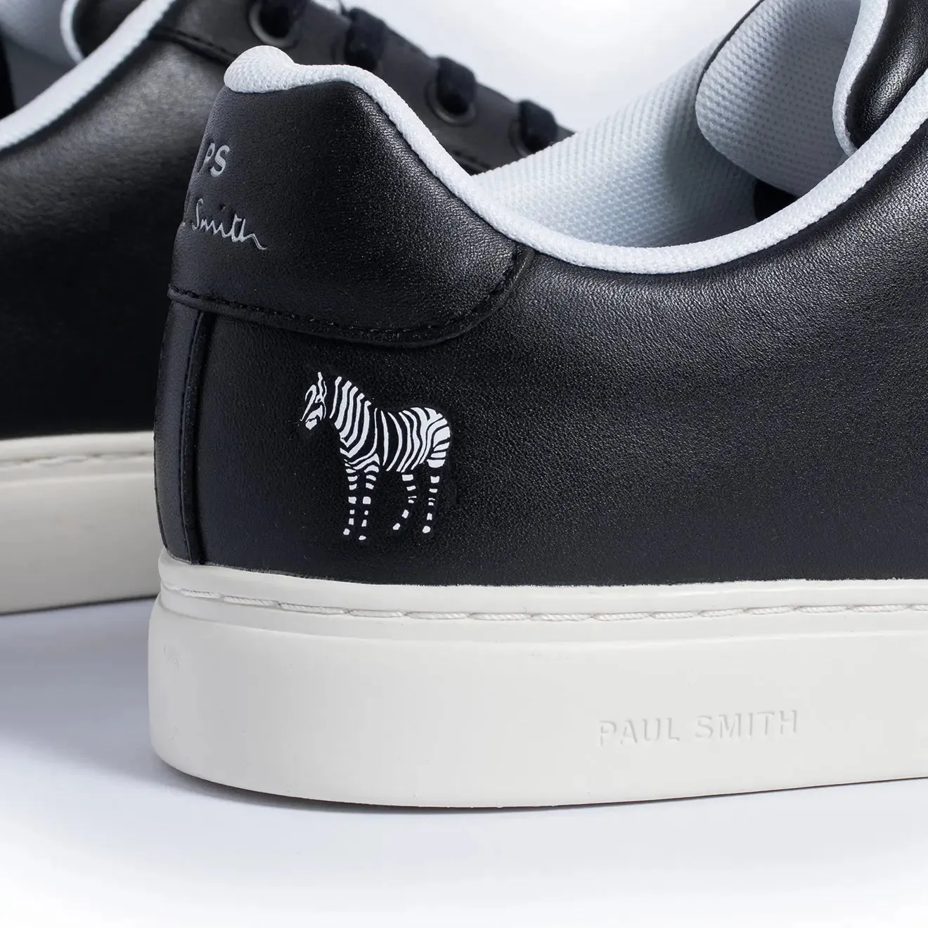 Paul Smith Leather Rex Trainers Black