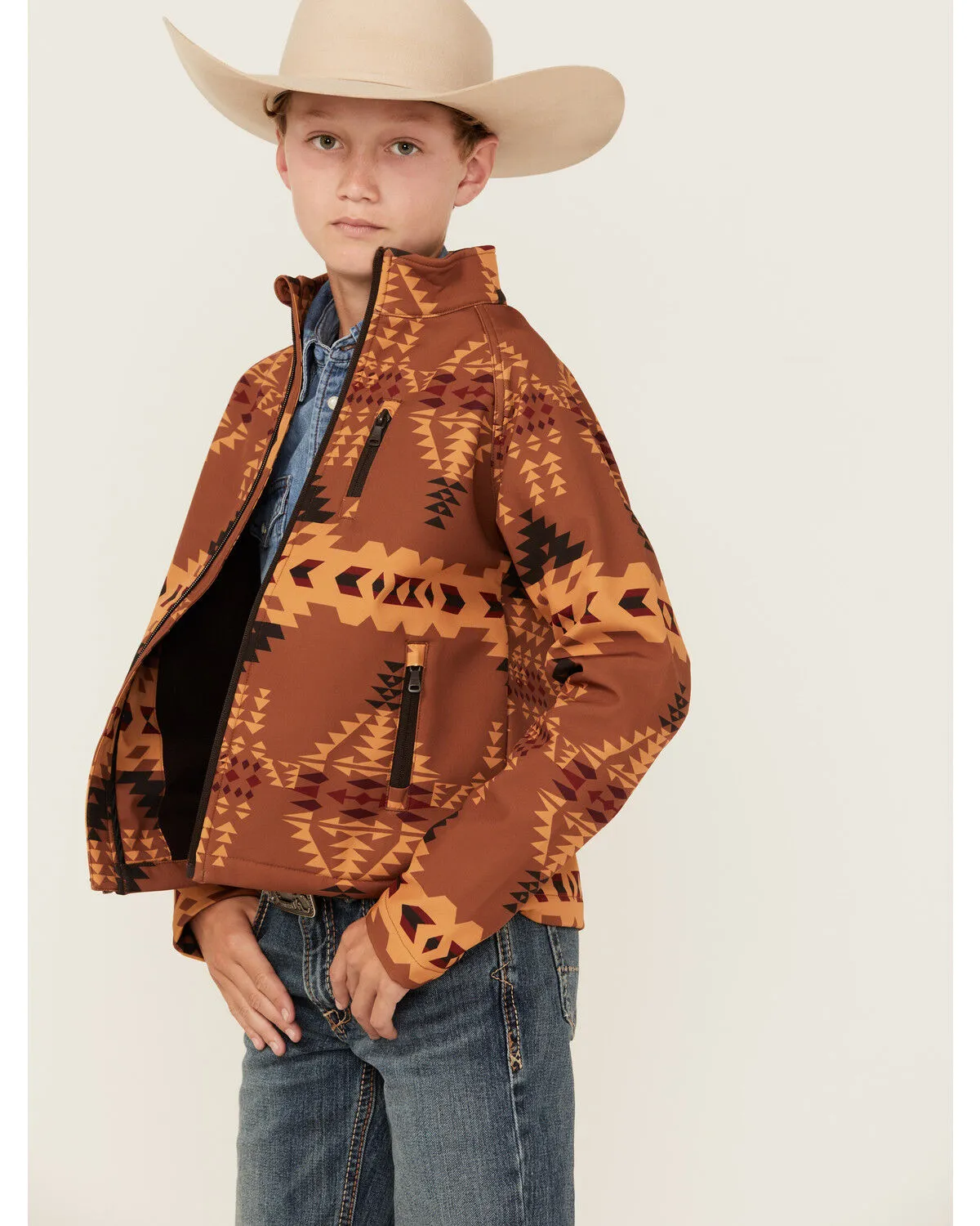 Product Name:  Cody James Boys' Stampede Southwestern Print Softshell Jacket