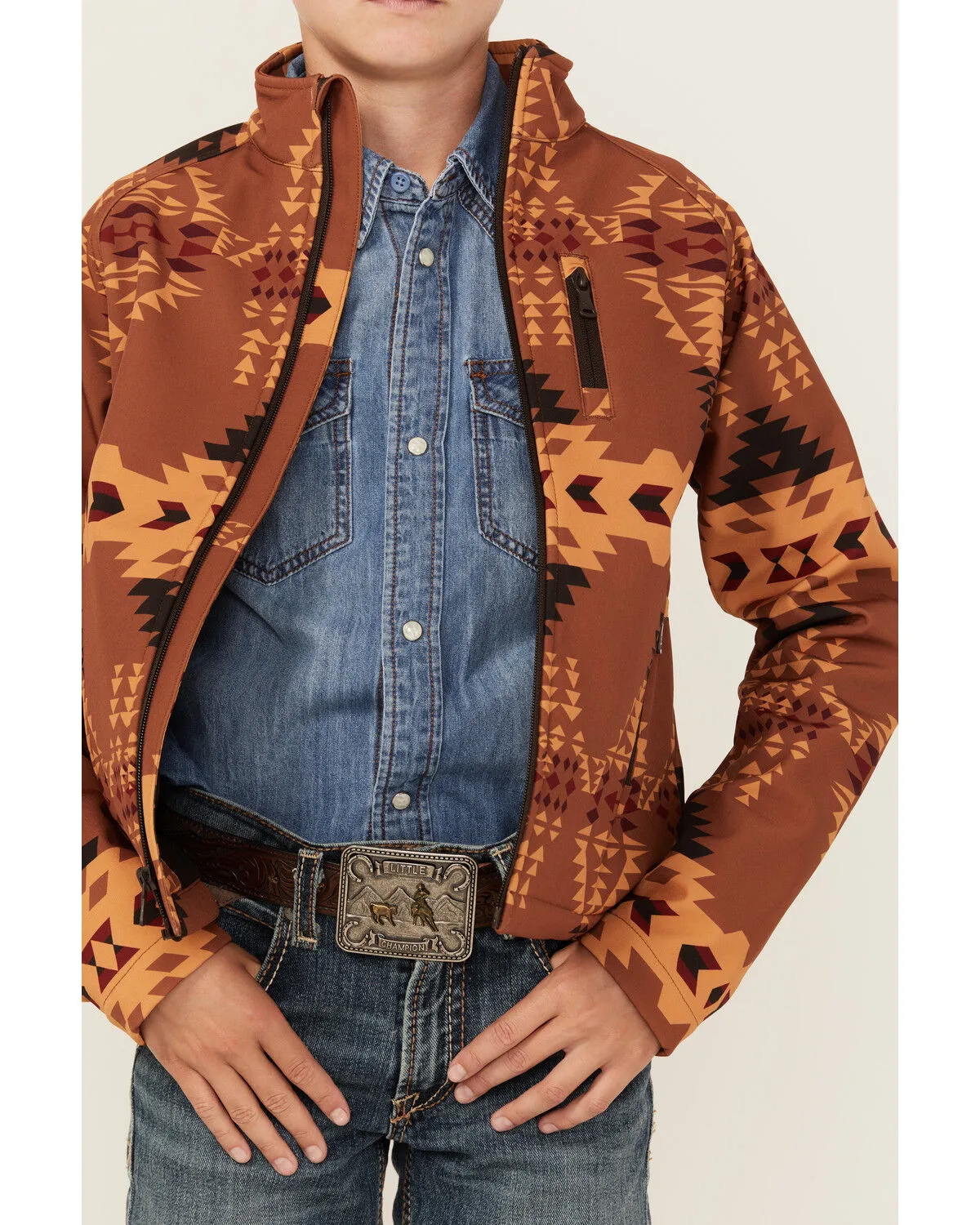 Product Name:  Cody James Boys' Stampede Southwestern Print Softshell Jacket