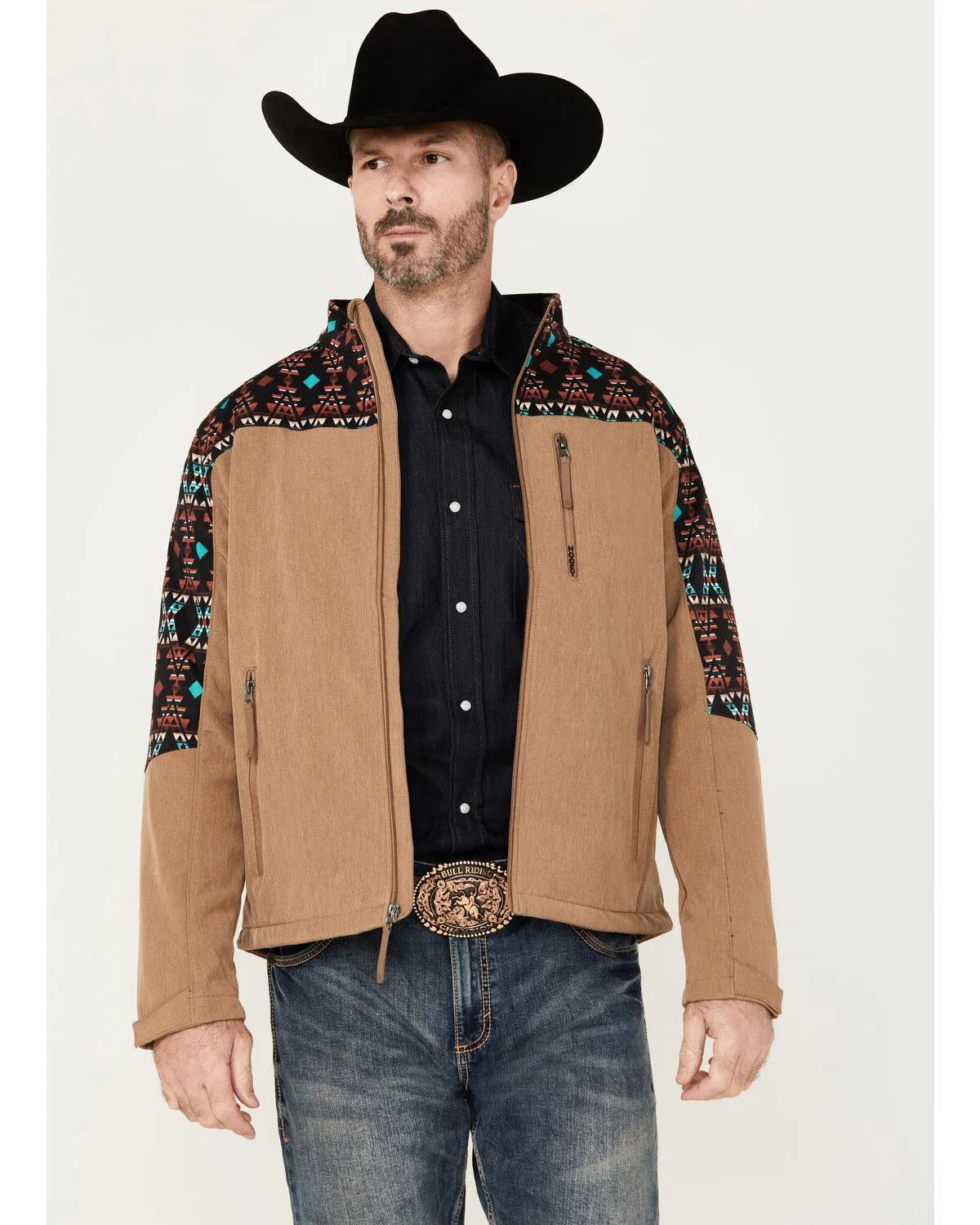 Product Name:  Hooey Men's Southwestern Print Softshell Jacket