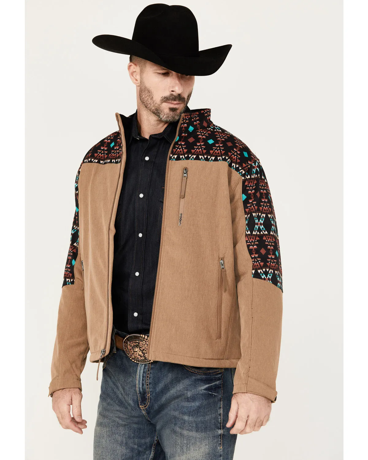 Product Name:  Hooey Men's Southwestern Print Softshell Jacket