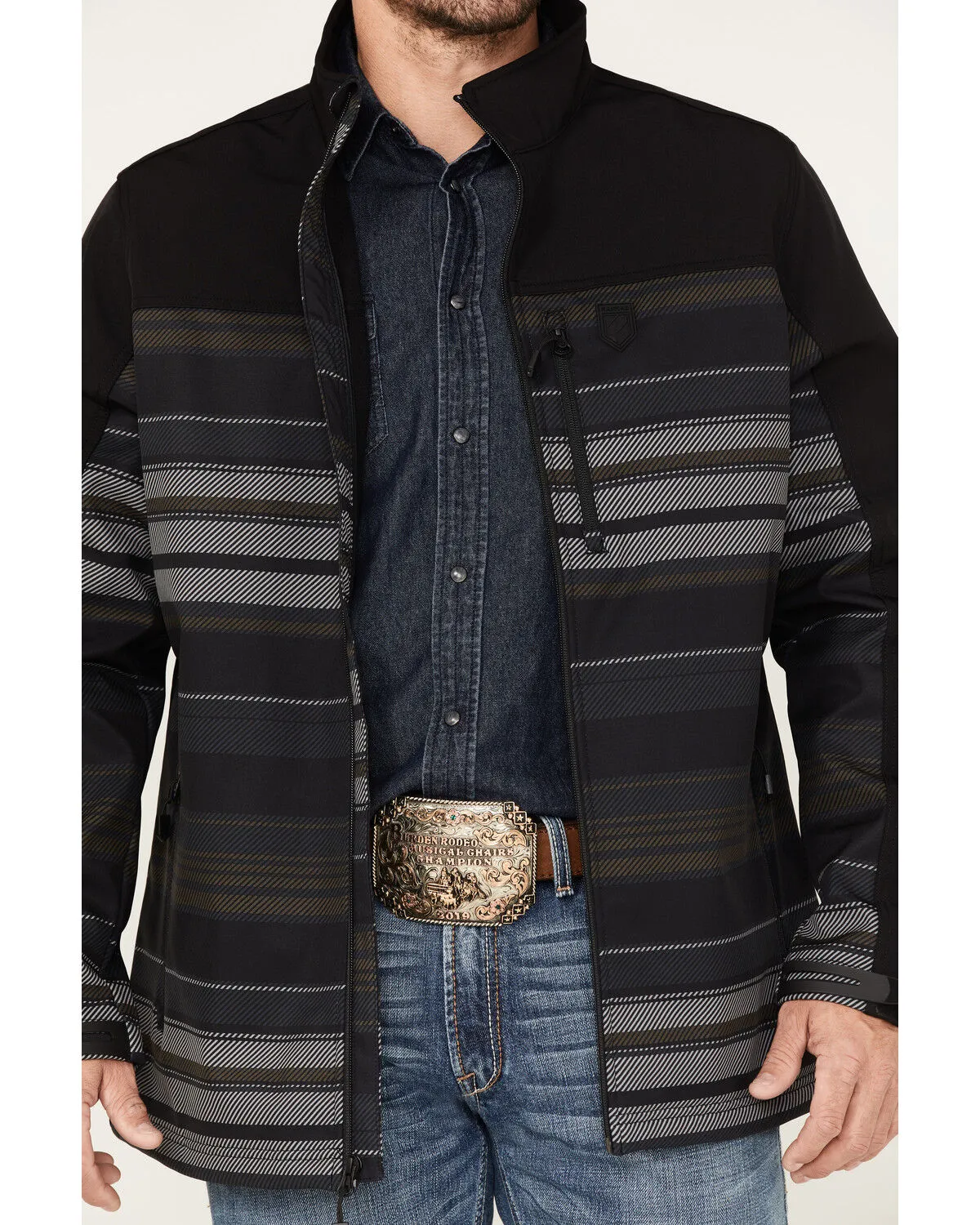 Product Name:  RANK 45® Men's Prescott Printed Softshell Jacket