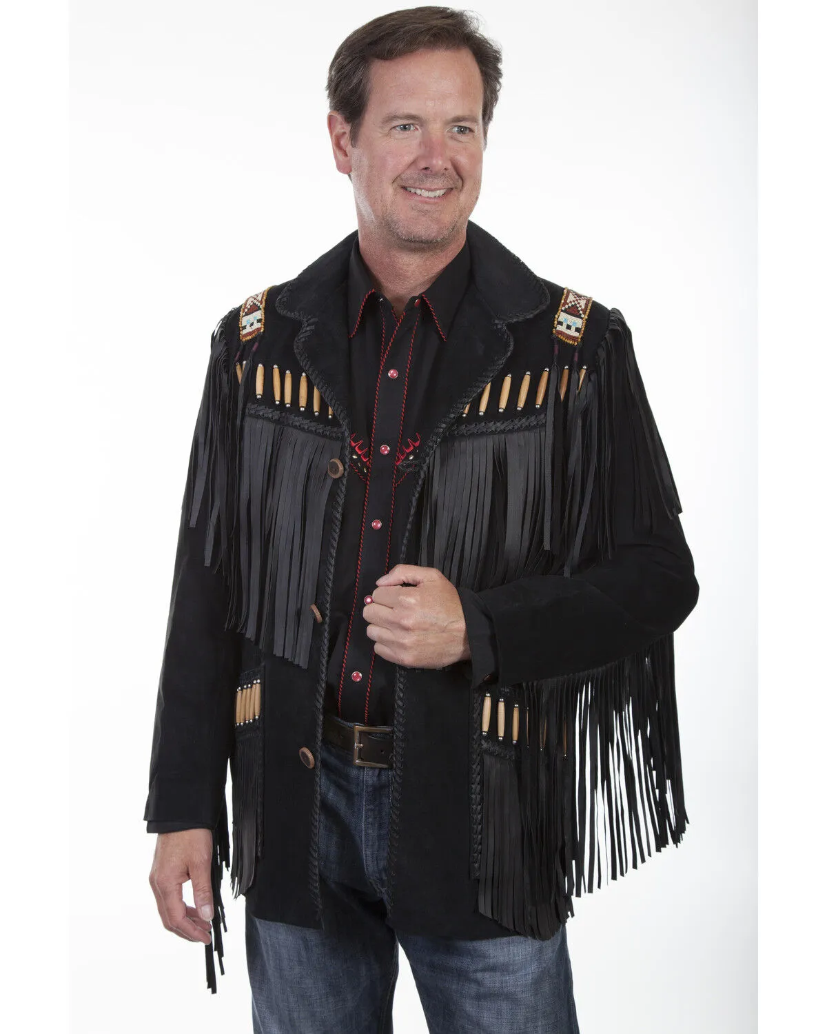 Product Name:  Scully Men's Boar Suede Fringe Jacket