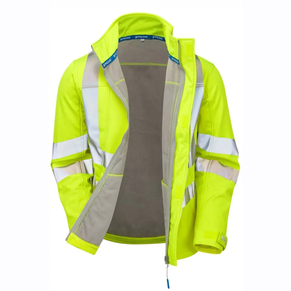 PULSAR P534 Hi-Vis Yellow Interactive Softshell Jacket