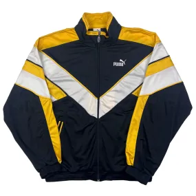 Puma 90's Colour-Block Track Jacket Black Yellow White