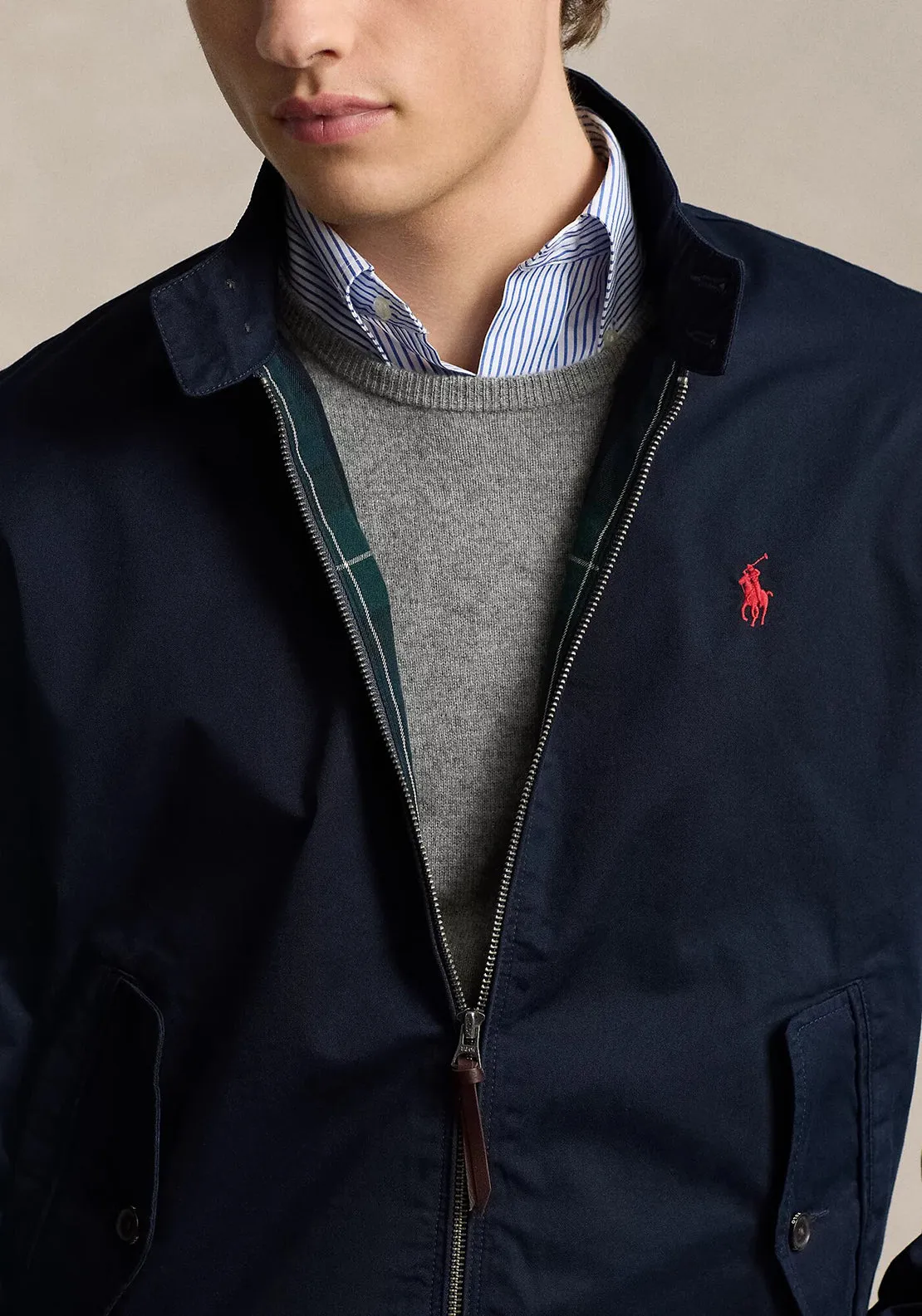 Ralph Lauren Twill Harrington Jacket, Navy