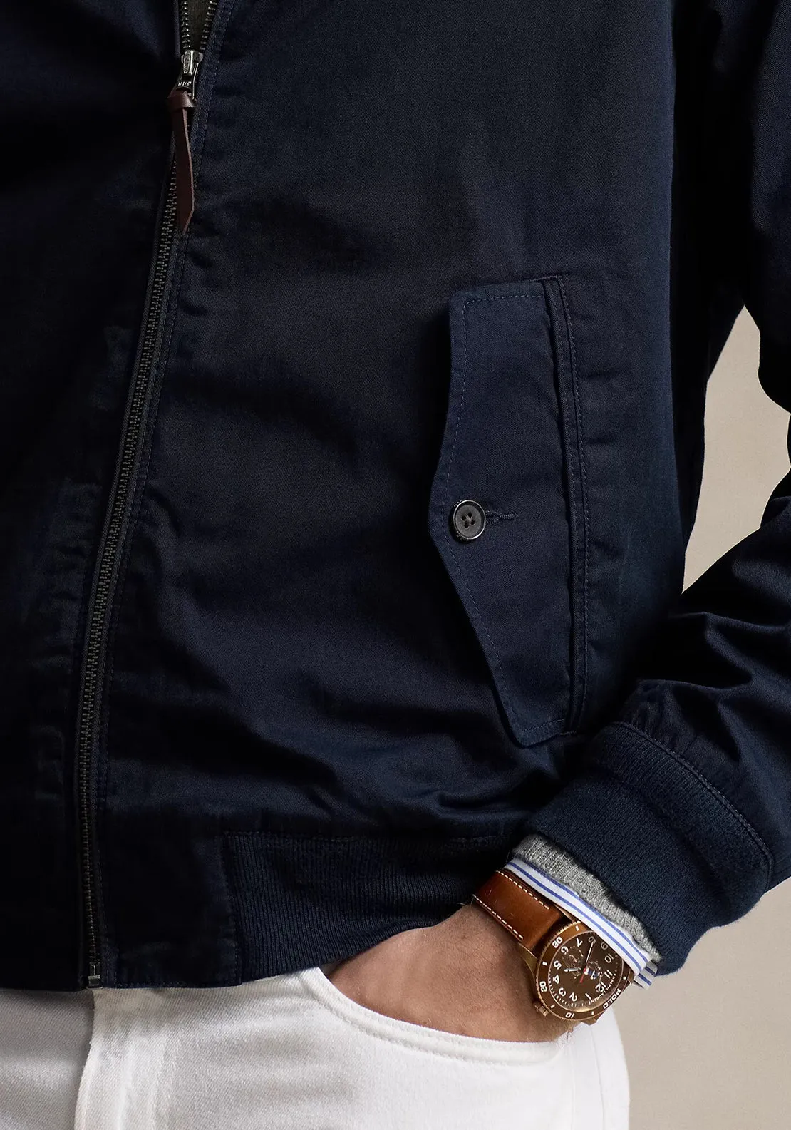 Ralph Lauren Twill Harrington Jacket, Navy