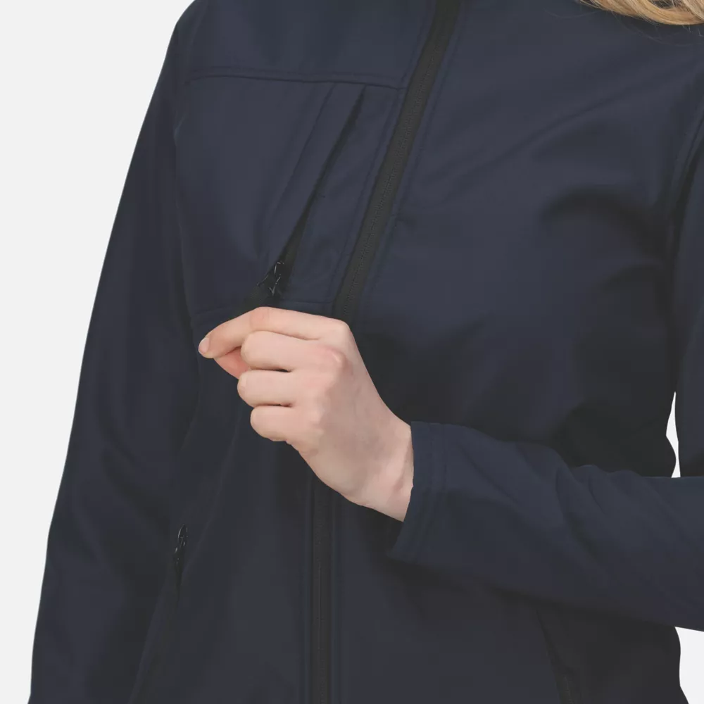 Regatta Octagon Womens Softshell Jacket Navy (Seal Grey) Size 12 - Screwfix