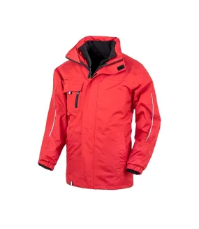 Result Core Mens Printable 3-In-1 Transit Jacket (Red) - UTPC2639