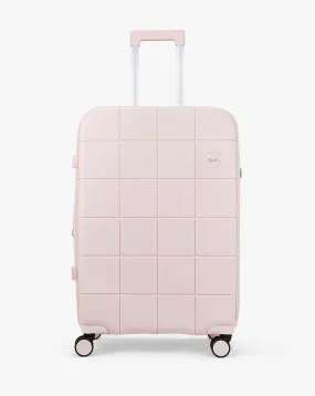 Rock Pixel Pastel Pink Medium Suitcase | Simply Be