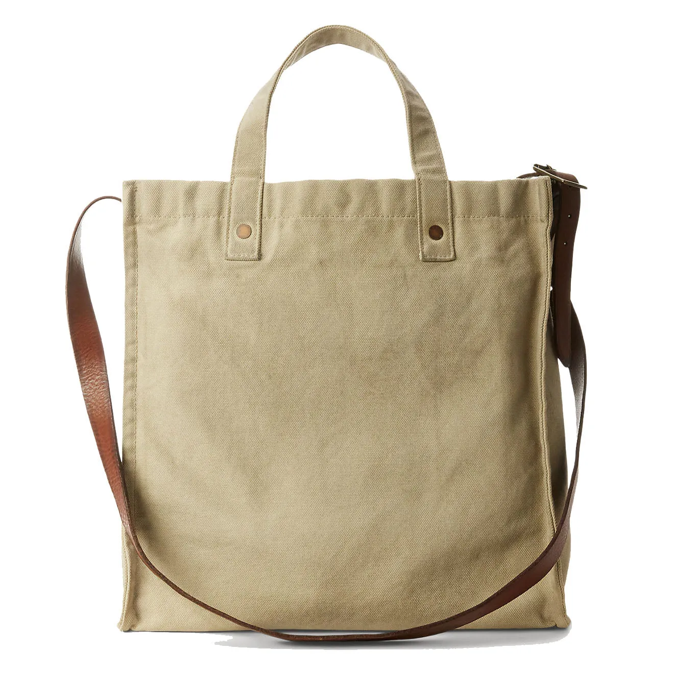 RRL by Ralph Lauren Logo Canvas Carpenter Tote Greige