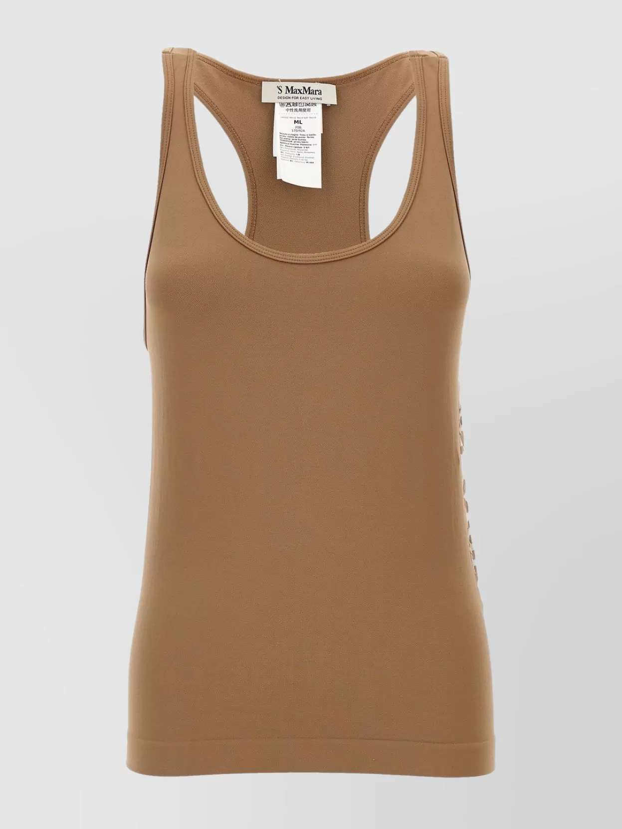 S Max Mara   'fortuna' racerback scoop neck sleeveless top