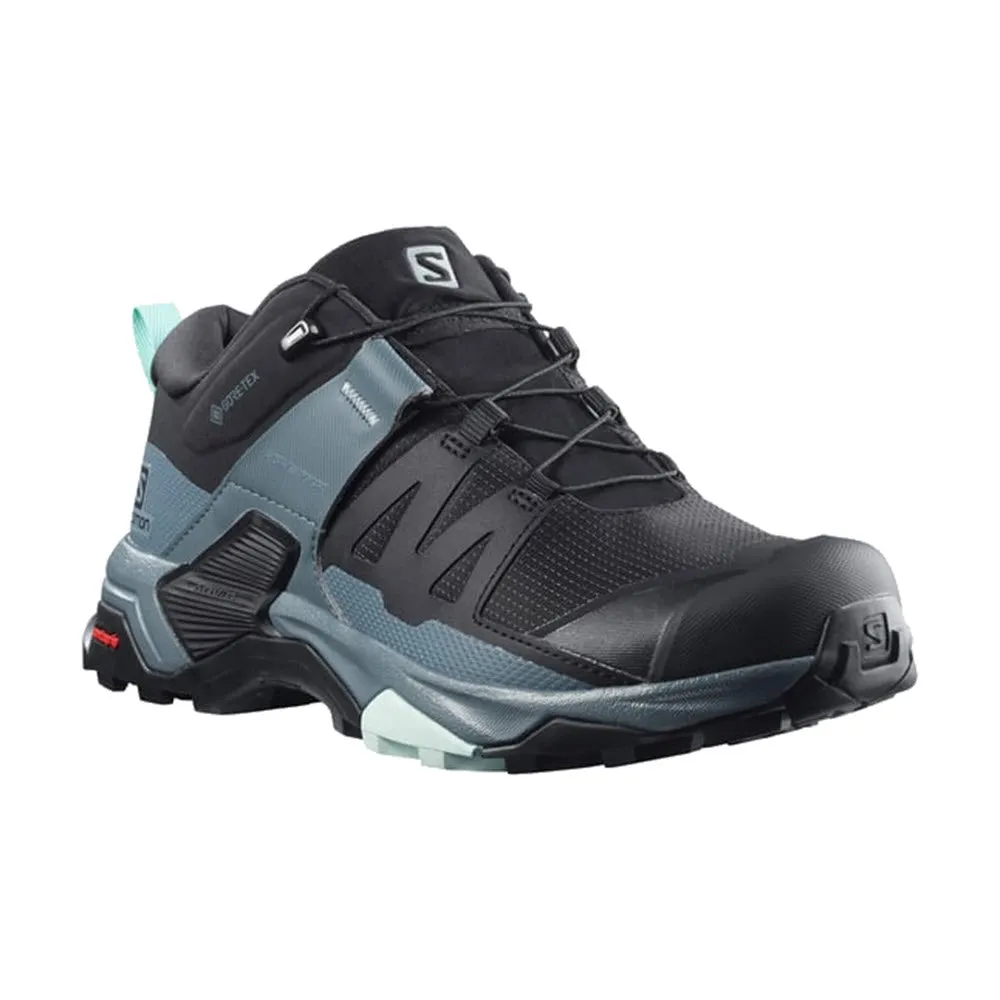 SALOMON X ULTRA 4 GTX BLACK/STORMY WEATHER - WOMENS