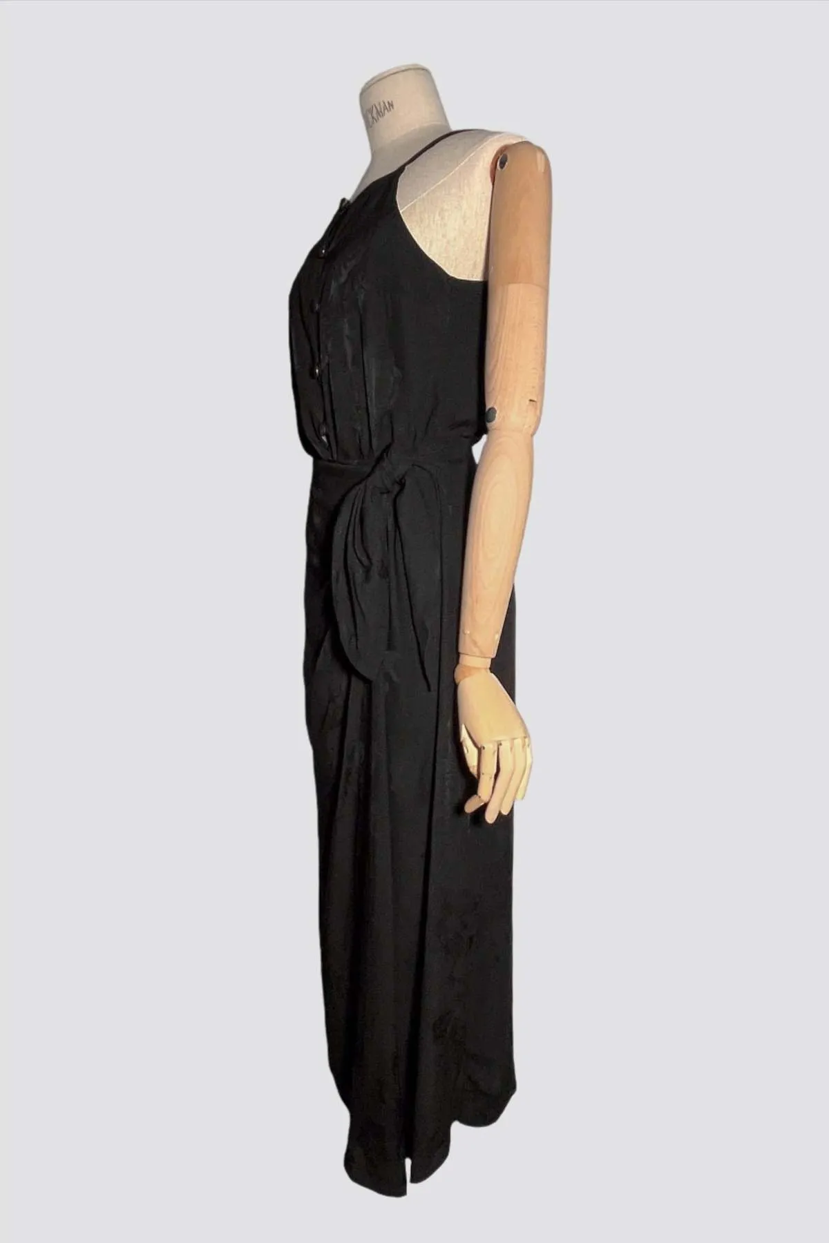 Sarong Wrap Dress - Black Pattern