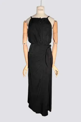 Sarong Wrap Dress - Black Pattern