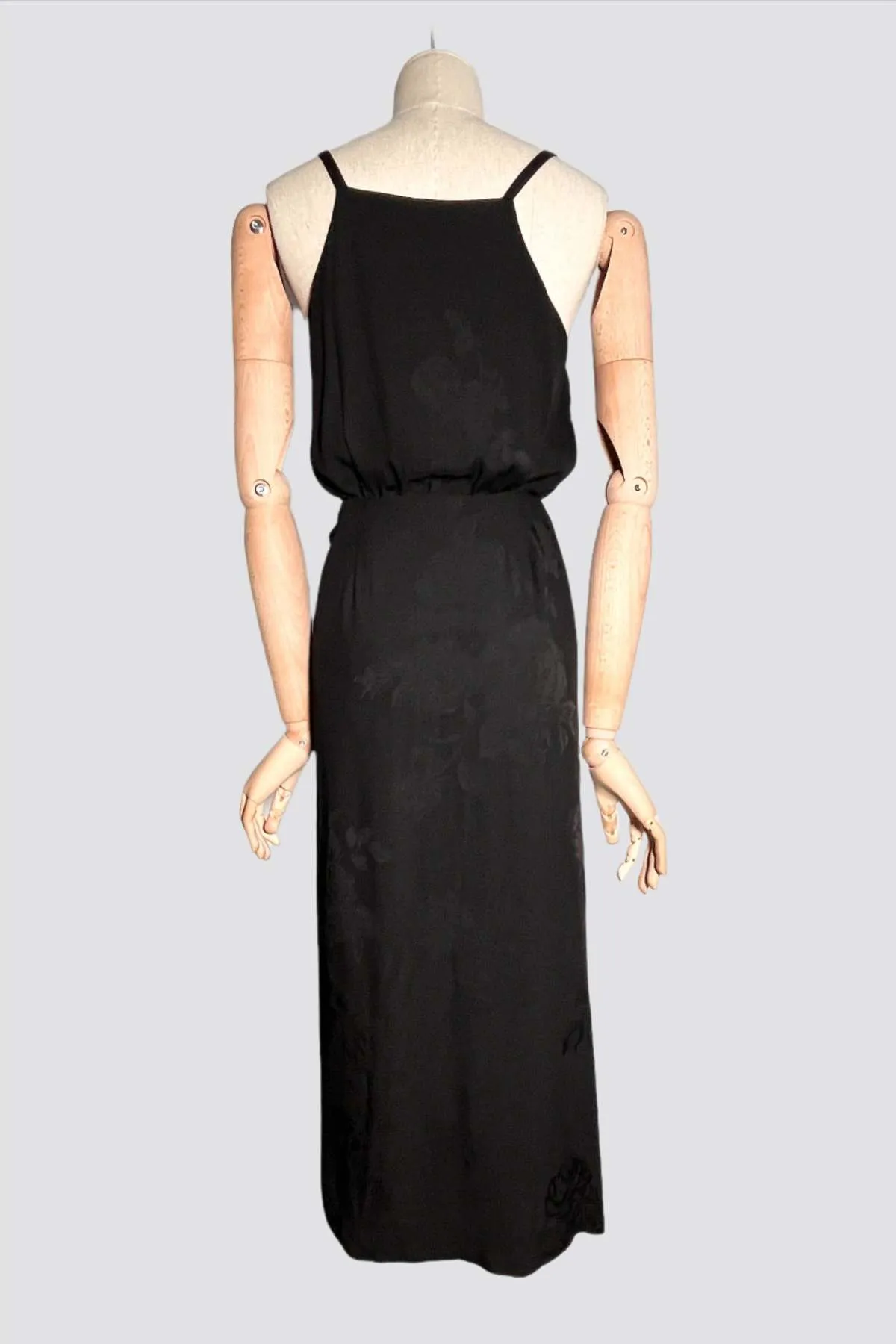 Sarong Wrap Dress - Black Pattern