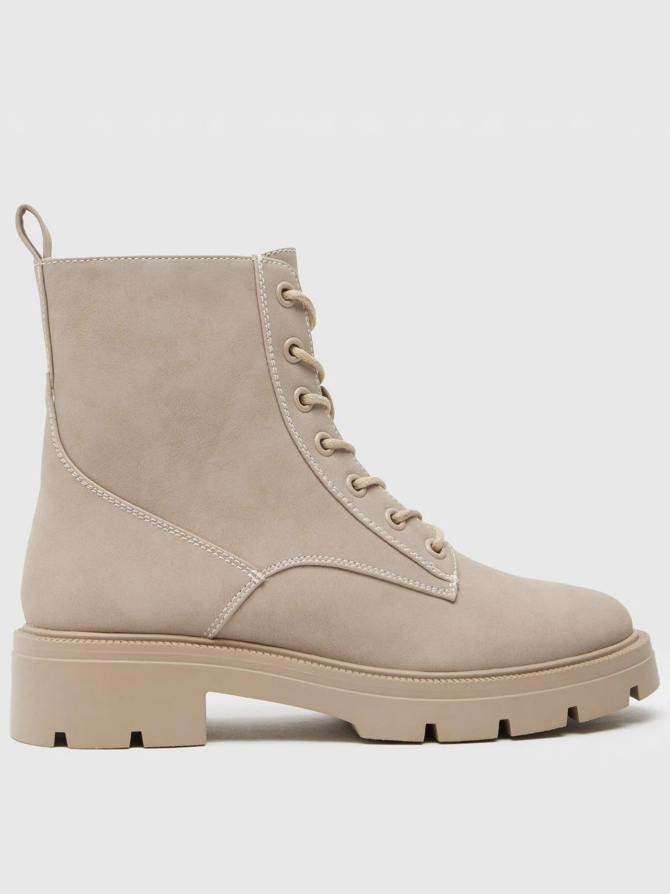 Schuh Andria Lace Up Ankle Boot - Taupe