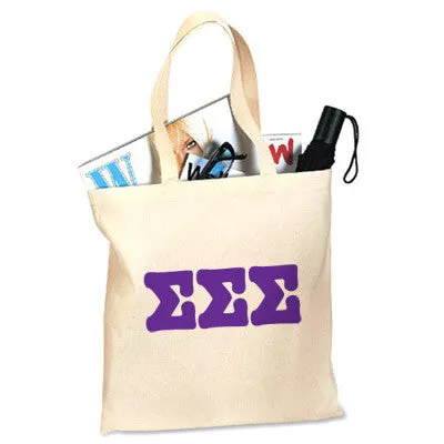 Sigma Sigma Sigma Budget Tote, Printed Letters - 825 - CAD