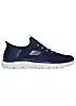 Skechers Mens Navy Mesh Hands Free Slip-Ins Summits High Range Trainers