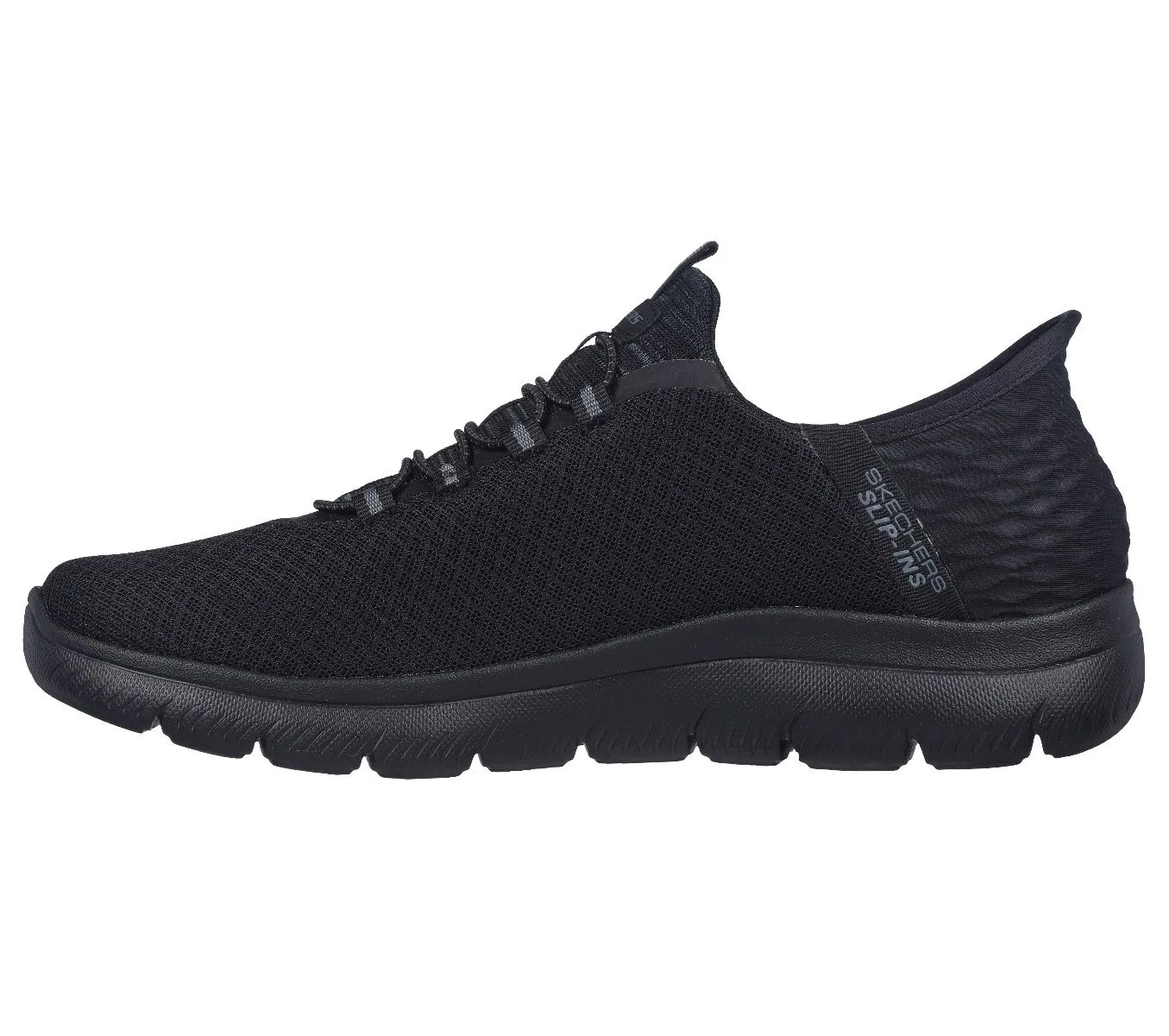 Skechers Summits High Range No Hands Slip-Ins Trainers Black