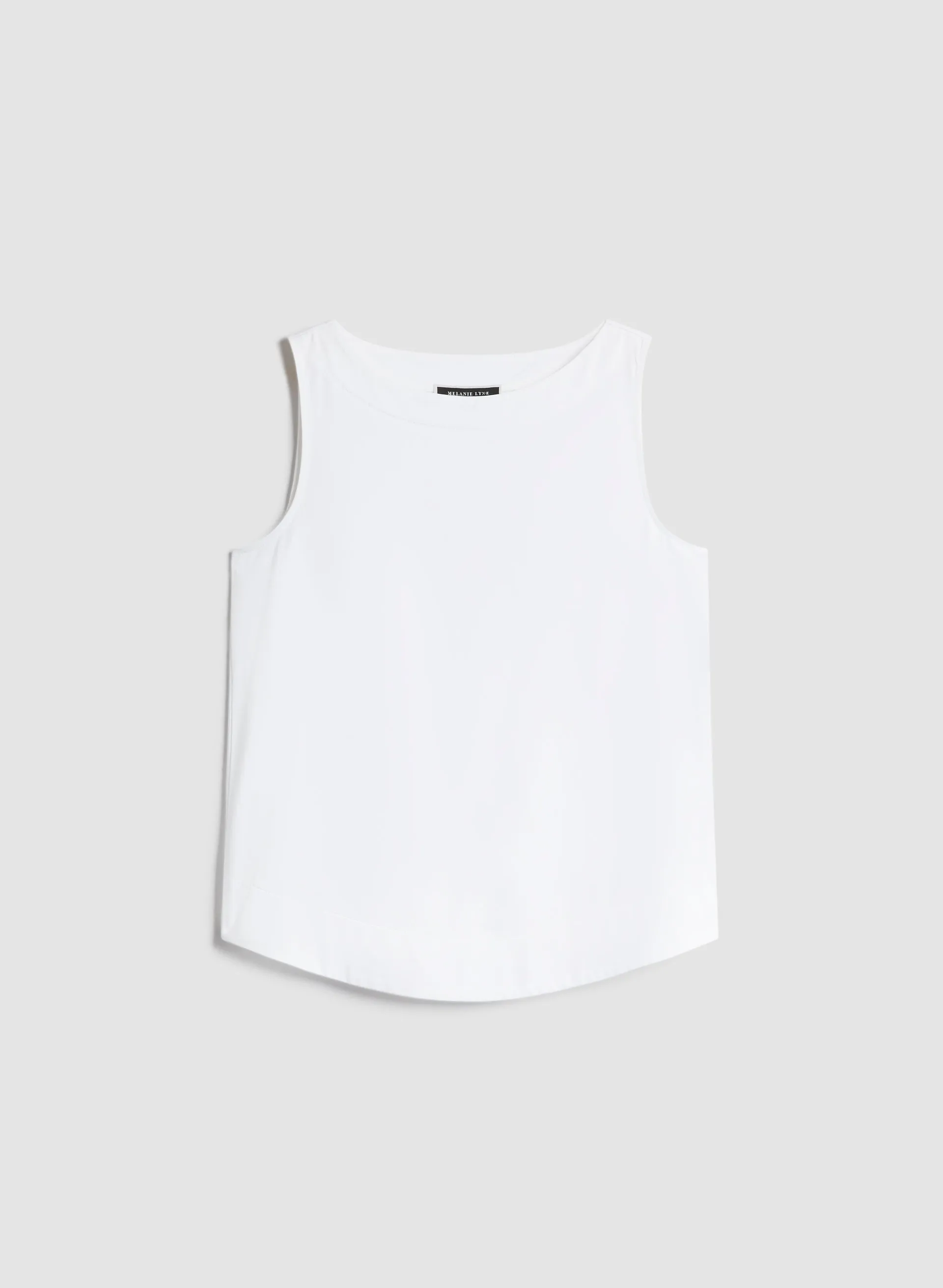 Sleeveless Boat Neck Top