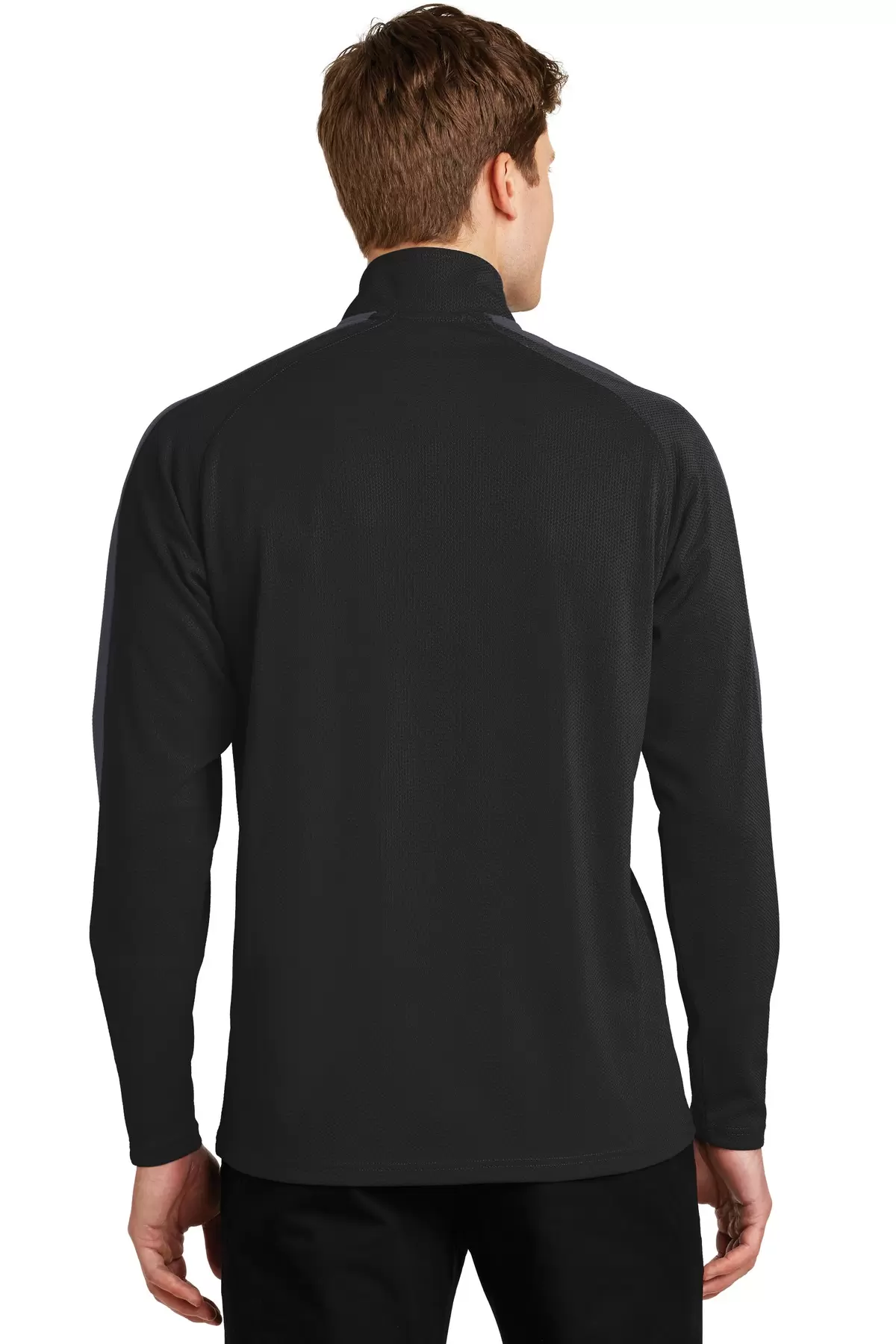 Sport Tek ST861 Sport-Tek Sport-Wick Textured Colorblock 1/4-Zip Pullover SKU: ST861