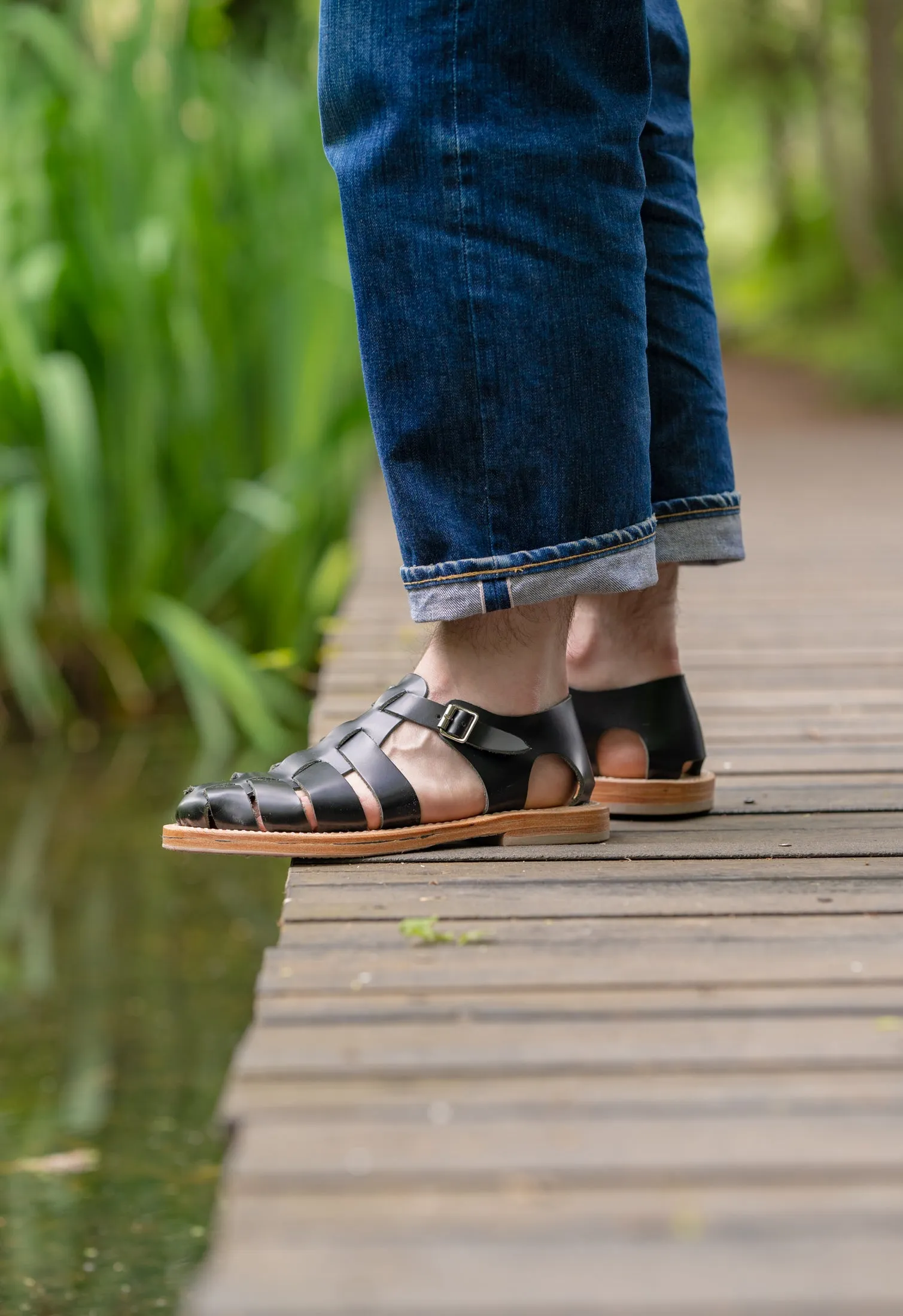 SQUARE MILE SANDALS BLACK