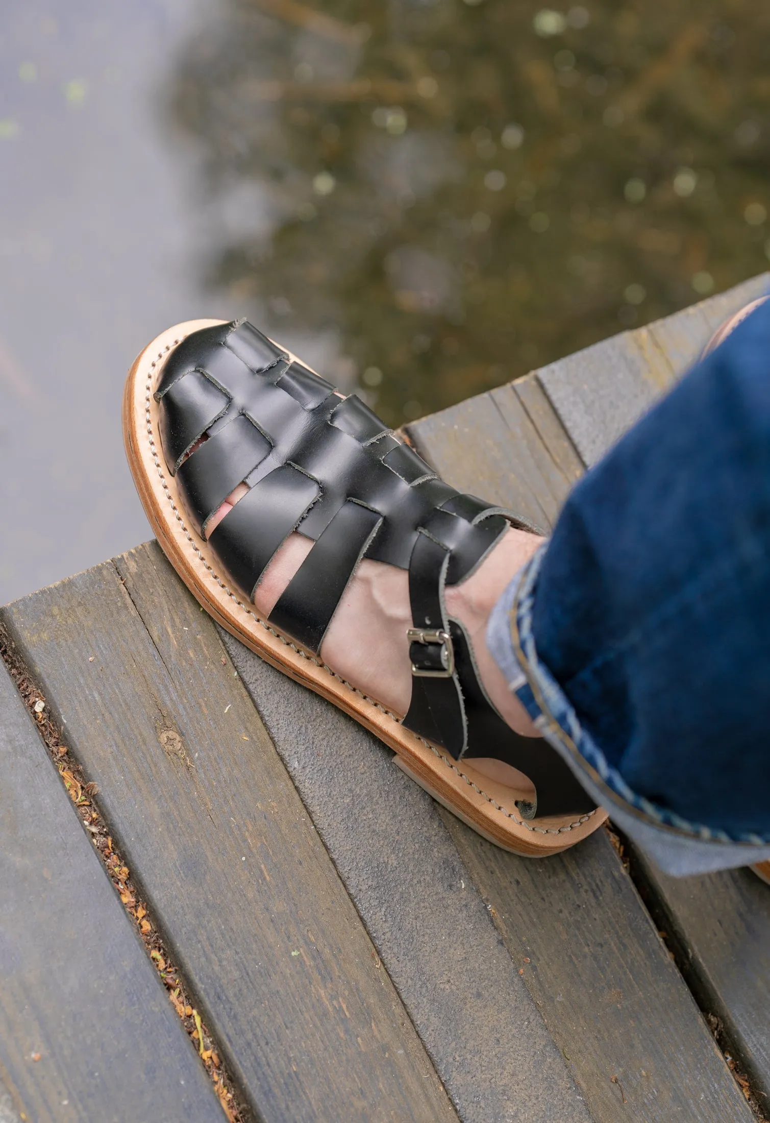 SQUARE MILE SANDALS BLACK