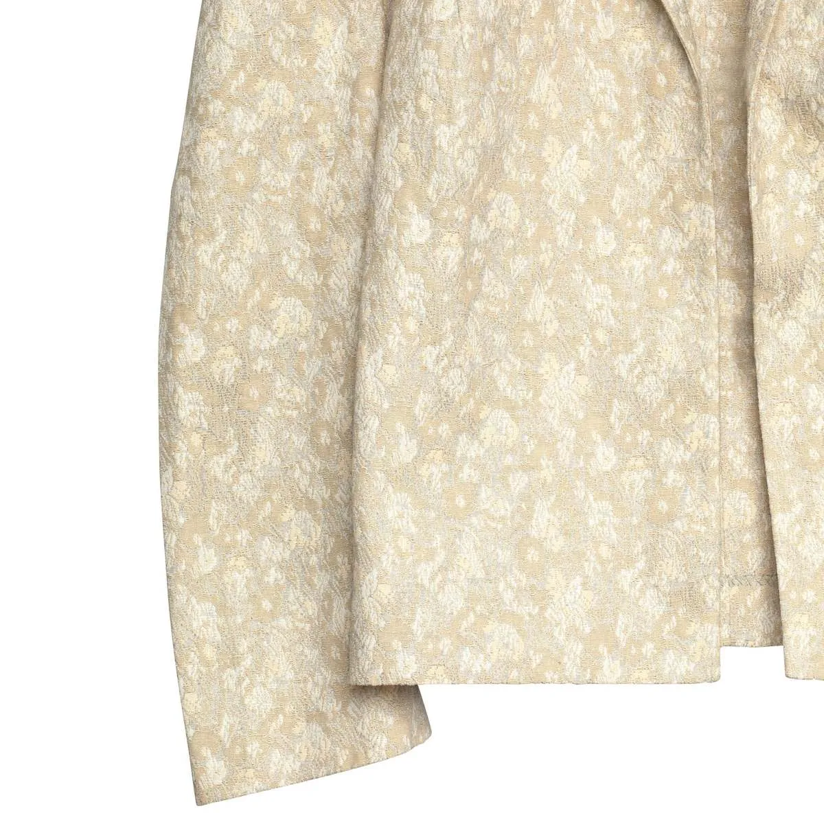 Sundazed (Italy) Floral Damask Weave T Lapel Blouson Jacket Ivory : L