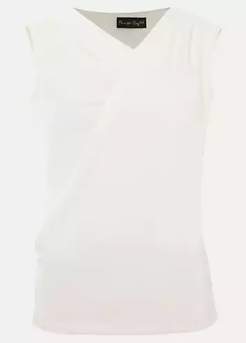 Sutton Sleeveless Drape Rib Top by Phase Eight | Look Again