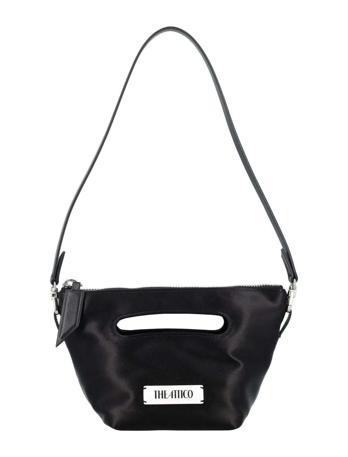 THE ATTICO Elegant Mini Tote with Detachable Strap - Black